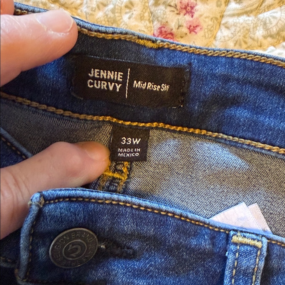True Religion Jennie Curvy Mid Rise Blue Jeans - Picture 3 of 4